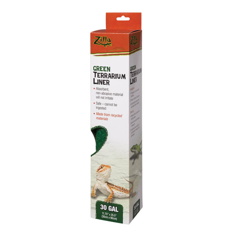 Zilla Reptile Terrarium Liner Green, 1ea/30/38/45 gal