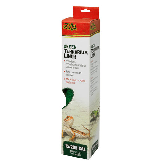 Zilla Reptile Terrarium Liner Green, 1ea/15/20H/30X gal
