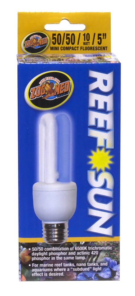Zoo Med Reef Sun Mini 50/50 Compact Fluorescent 10W 5in