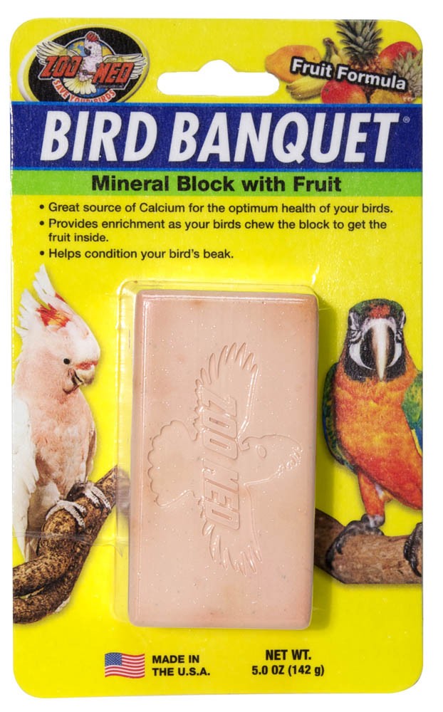 Zoo Med Bird Banquet Block Fruit Formula Large