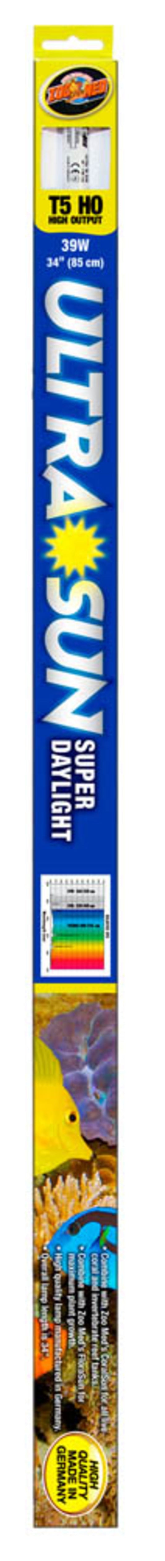Zoo Med Ultra Sun Super Daylight T5 HO Lamp White, 1ea/34 in