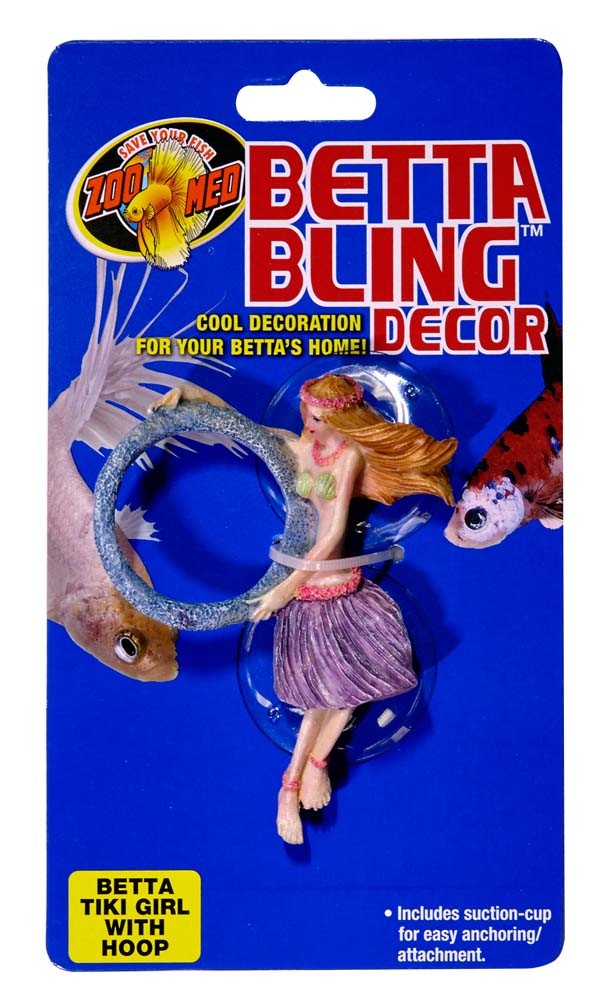 Zoo Med Betta Bling Tiki Girl with Hoop