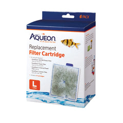 Aqueon Replacement Filter Cartridges 6 pack Large 5.24″ x 1.75″ x 5.7″ – 100106088