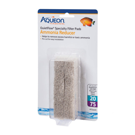 Aqueon Replacement Ammonia Reducer Filter Pads Size 20/75 4 pack – 100106279