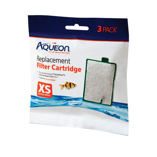 Aqueon Replacement Filter Cartridges 3 pack Extra Small 5.24″ x 1.75″ x 5.7″ – 100106415