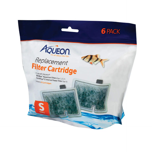Aqueon Replacement Filter Cartridges 6 pack Small 6.2″ x 2″ x 6.2″ – 100106417