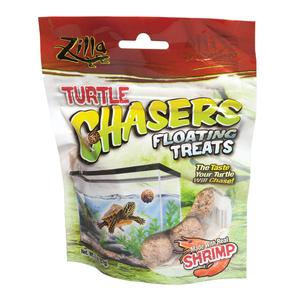 Turtle Chasers Floating Treats Shrimp 2 ounces