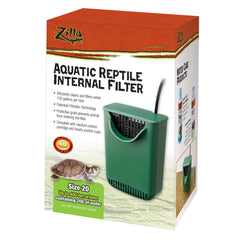 Zilla Aquatic Reptile Internal Filter Size 20 Green 5″ x 4″ x 8″ – 100128079