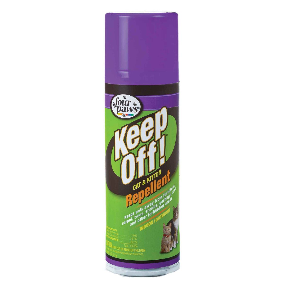 Four Paws Keep Off! Indoor and Outdoor Cat and Dog Repellent 6 ounces Green – 100203079