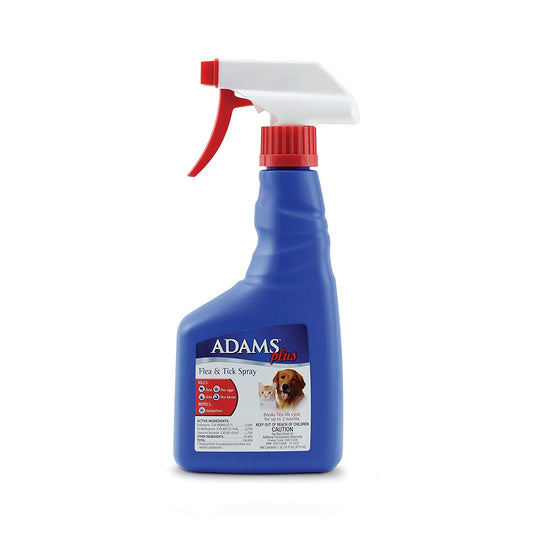 Adams Plus Flea and Tick Spray for Cats and Dogs 16 ounces – 100511009