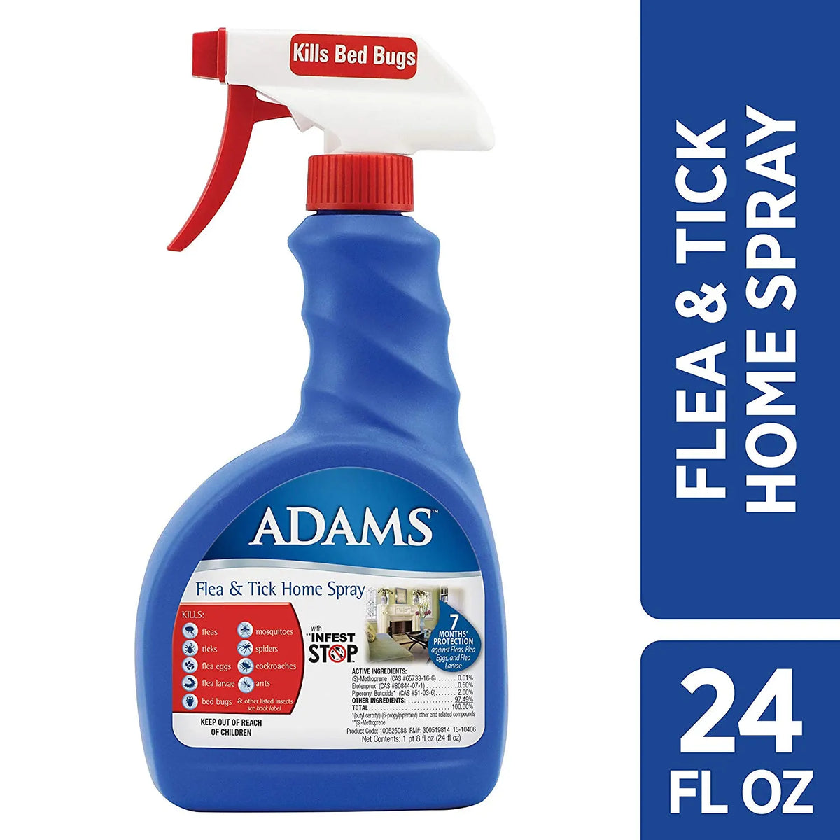 Adams Flea and Tick Home Spray 24 ounces – 100525088