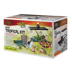Zilla Basic Tropical Reptile Starter Kit Size 10 20.25″ x 10.5″ x 12.56″ – 100528754