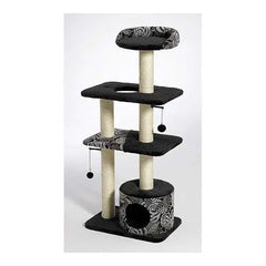 Midwest Catitude Tower Cat Furniture Black 22″ x 15″ x 50.5″ – 138T-BK