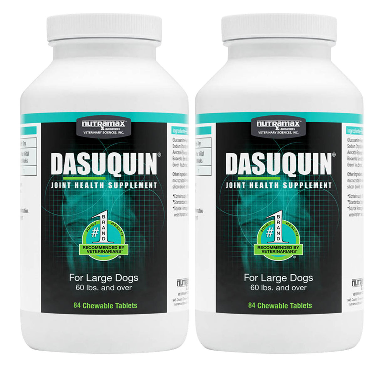 Dasuquin Chewable Tablets - 84 count - Large Dogs, 2pk