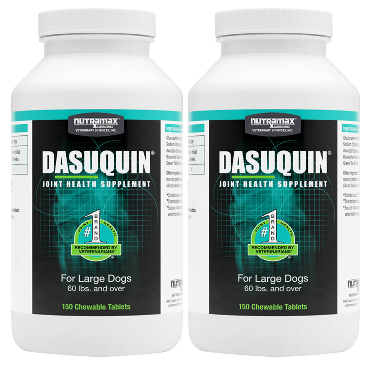 Dasuquin Chewable Tablets - 150 count - Large Dogs, 2pk