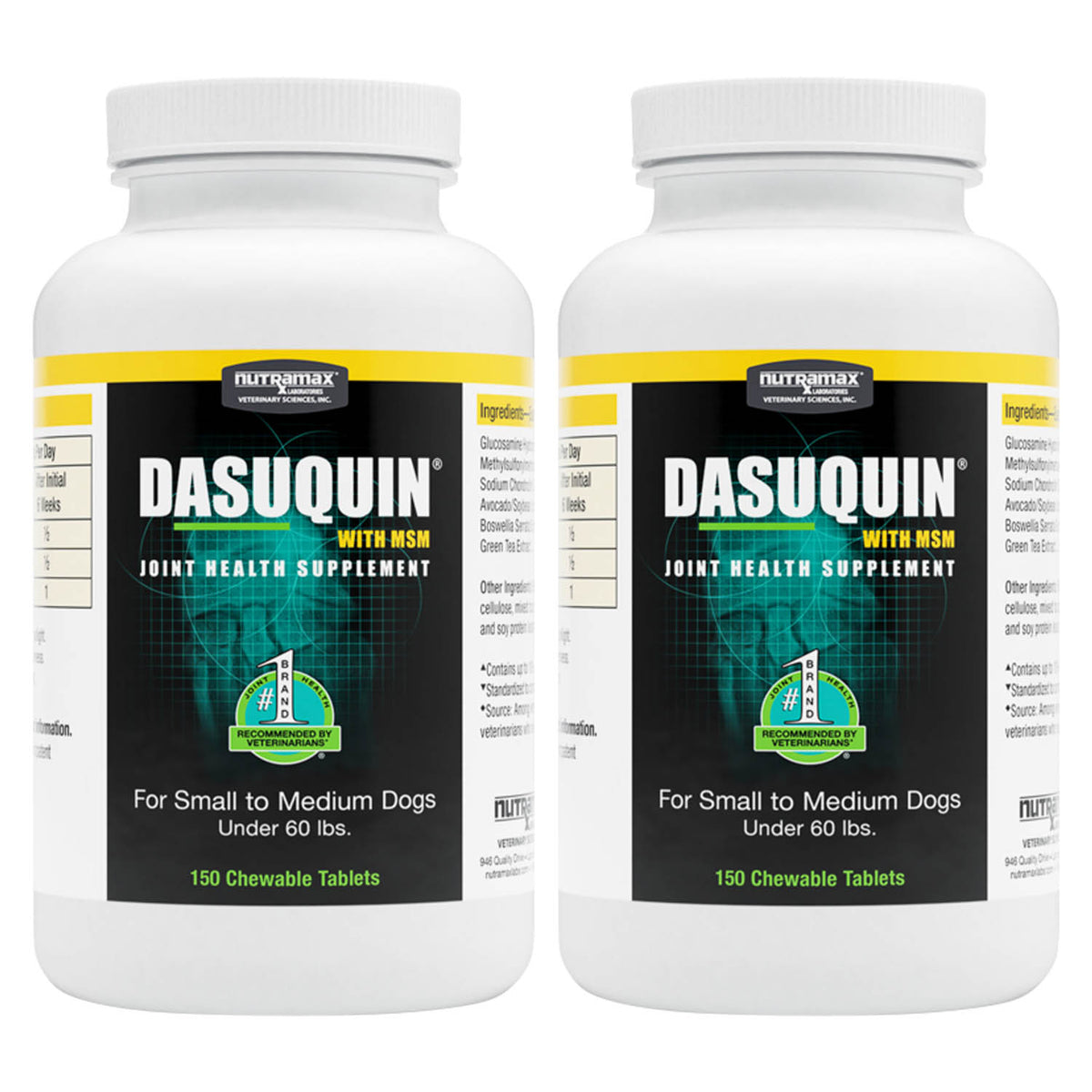Dasuquin with MSM Chewable Tablets - 150 count - Small/Med Dogs, 2pk