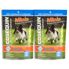 Cosequin Maximum Strength with MSM PLUS Omega-3s Mini Soft Chews, 45 ct, 2pk