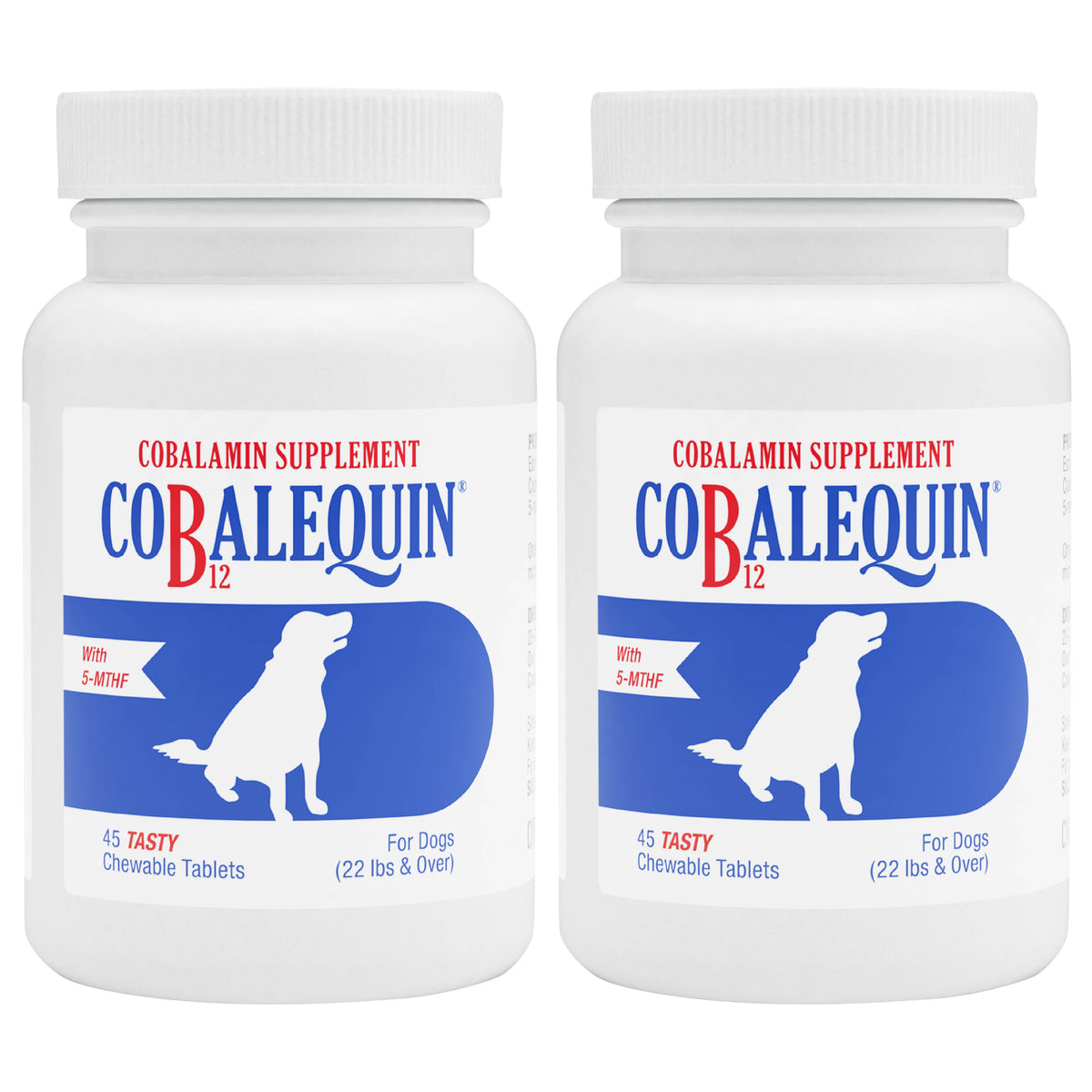 Cobalequin B12, Med/Lg Dogs 22 lbs & Over, 45 Chew Tabs, 2pk