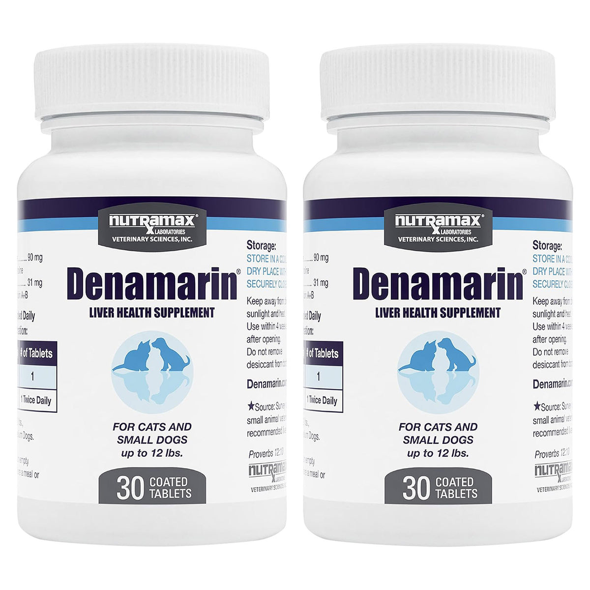 Denamarin Small Dogs/ Cats 90mg x 30 Tablet Bottle, 2pk