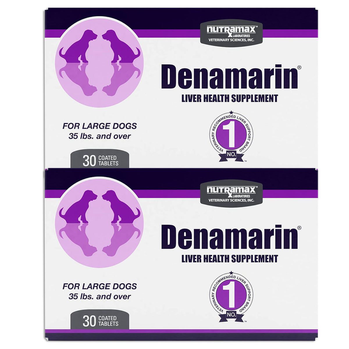 Denamarin for Large Dogs 35 lbs and Over, 425mg, 30 Stabilized Tablets, Carton, 2pk