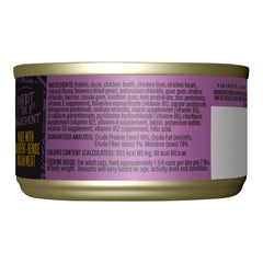 Tiki Cat After Dark Pate Wet Cat Food, Rabbit & Chicken Liver, 3 oz. Cans, 12 Count