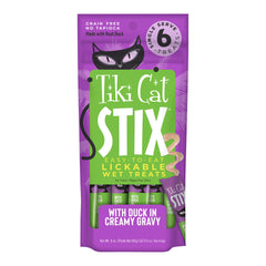 Tiki Cat Stix Wet Cat Treats, Duck, 3 oz. Pouch, 12 Count