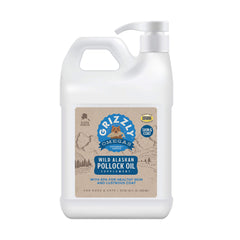Grizzly Pollock Oil Dog Food Supplement, 64 Ounce