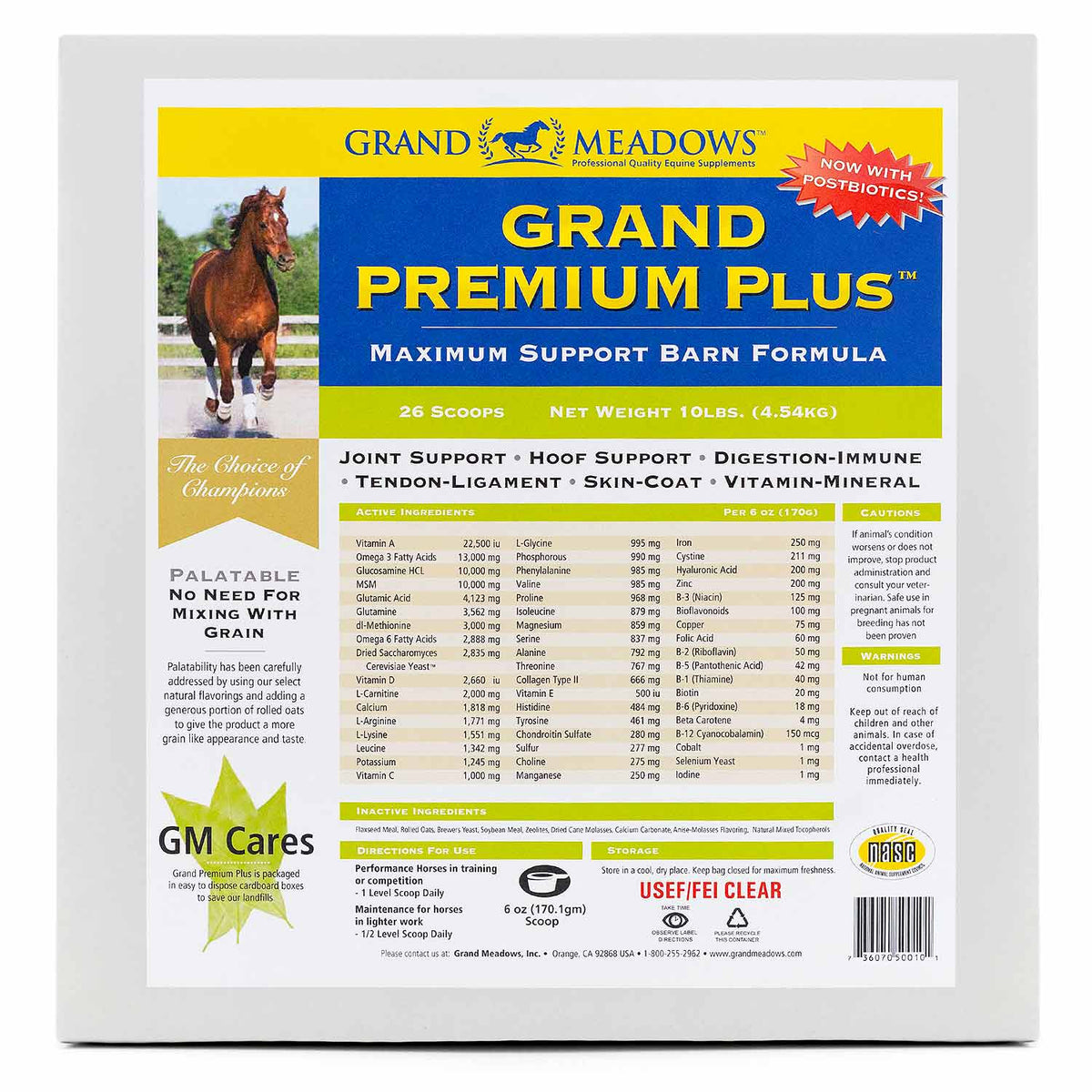 Grand Premium Plus All-in-One Supplement for Horses, 10 lb