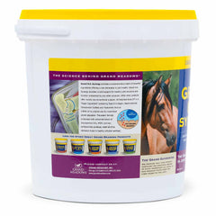 Grand H.A. Synergy Advanced Joint Supplement for Horses & Dogs, 10 lb - Apple Flavor Powder with Hyaluronic Acid, Glucosamine, MSM, Collagen & Omega Fatty Acids– Mobility, Tendon & Ligament Support