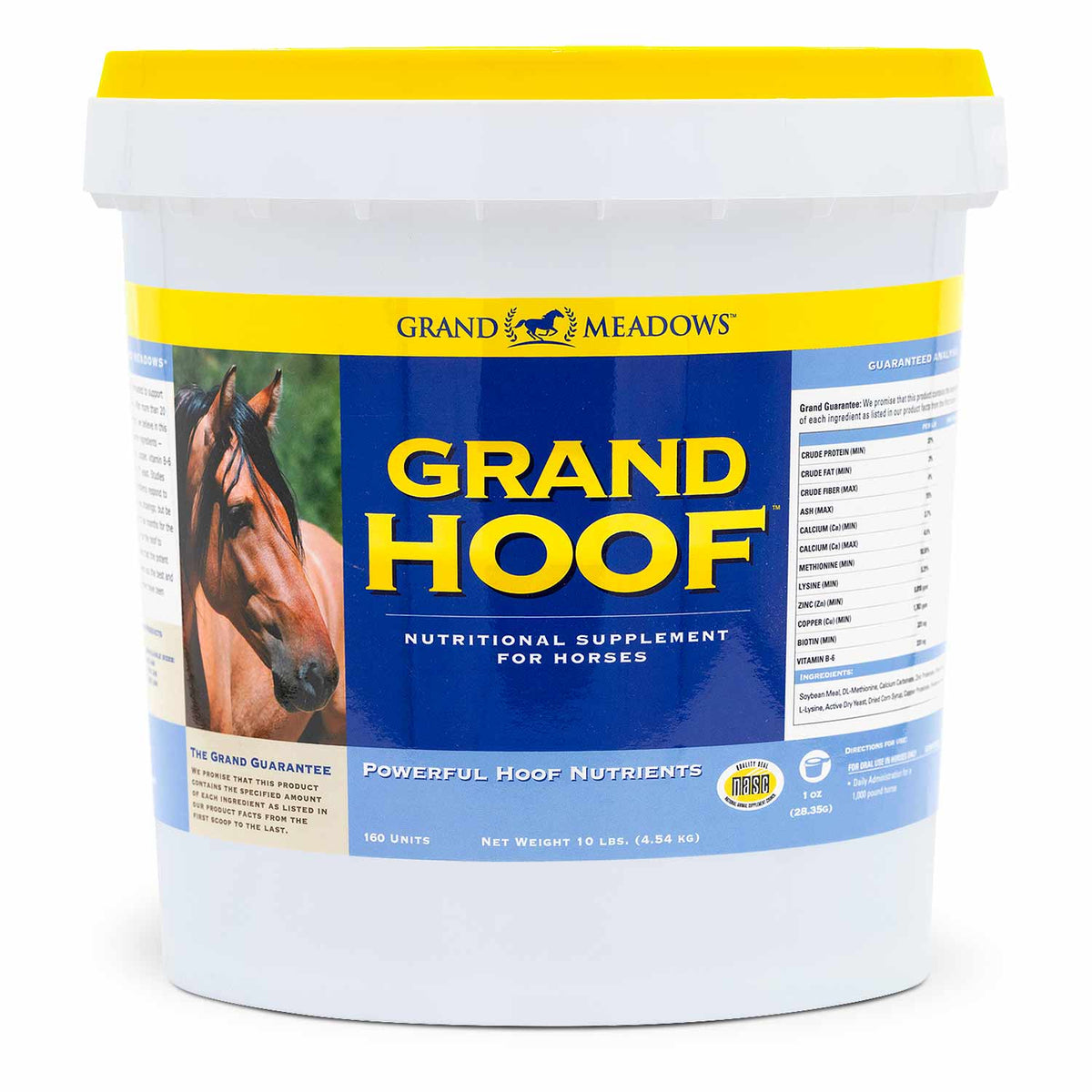 Grand Hoof Supplement for Horses, 10 lb
