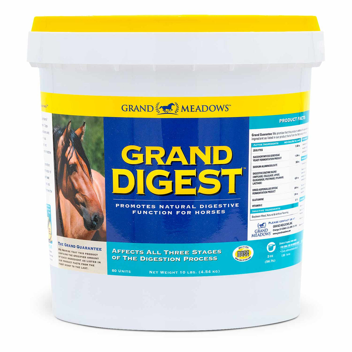 Grand Digest Gut Supplement for Horses, 10 lb