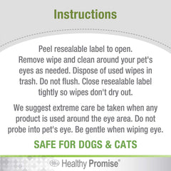 Healthy Promise Cat & Dog Eye Wipes (35 Count)
