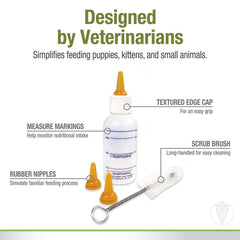 Pet Nursing Kit, Bottle and Brush, 2 Ounce