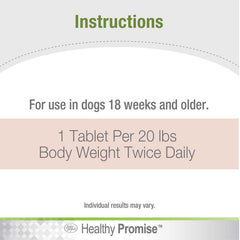 Healthy Promise Potty Mouth Tablets, Coprophagia Stool Eating Deterrent for Dogs (90 Count)