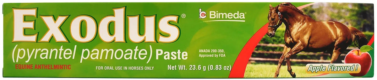 Exodus Pyrantel Pamoate Paste | 23.6 grams | Apple Flavored | 6-Pack