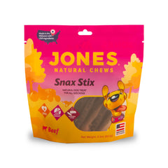 Jones Sausage Sticks 3oz - Natural Dog Treats For all Sizes, Beef Flavor