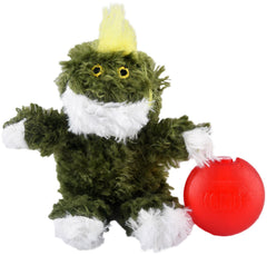 KONG Frog Dog Toy, Extra Small, Green