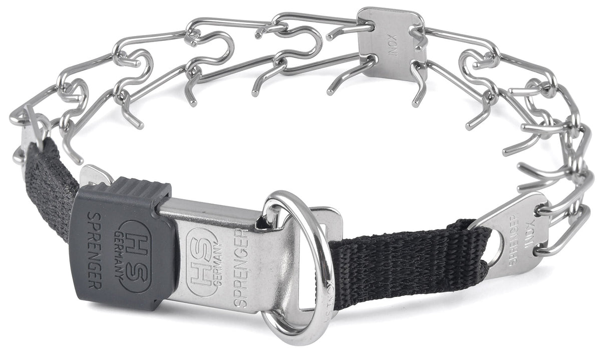 2.25mm (16") SS Prong Collar w/Security Buckle