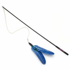 Cat Claws Wand with Feline Flyer Attachment Cat Toy Assorted 29 in