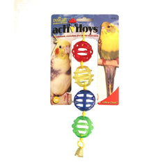 JW Pet ActiviToy Lattice Balls Bird Toy Multi-Color 1ea/SM/MD