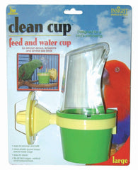 Jw Pet Clean Cup Bird Feed and Water Cup Assorted Large, 8 Oz