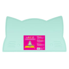 Messy Mutts Cat Silicone Bowl Mat Mint