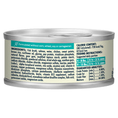 CANIDAE Balanced Bowl Canned Cat Food Salmon  Sweet Potato, 24ea/3 oz