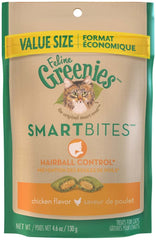 Greenies FELINE SMARTBITES Hairball Control Chicken Flavor Cat Treat 4.6 oz