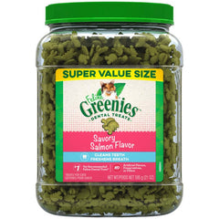 FELINE GREENIES Dental Treats Salmon Flavor 21oz