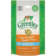 Greenies Feline Adult Cat Dental Treats Oven Roasted Chicken, 1ea/2.1 oz