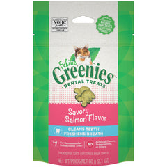 Feline Greenies Dental Treat Savory Salmon 2.1oz