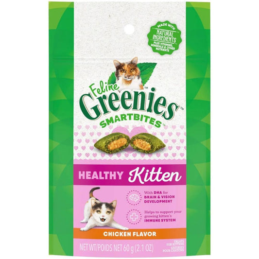 Greenies Feline Smart Bites Cat Treat Kitten 2.1oz