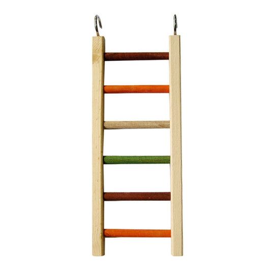 A & E Cages Happy Beaks Wooden Hanging Ladder Bird Toy 1ea/MD, 14 in.