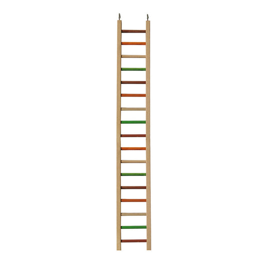 A & E Cages Happy Beaks Wooden Hanging Ladder Bird Toy 1ea/MD, 38 in.